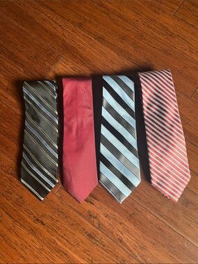 Four ties for 1 price. Michael Kors, Kenneth Cole, & Jones New York. Neck tie.